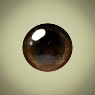 Lumen Deer — Reindeer Crystal Globe Eyes
