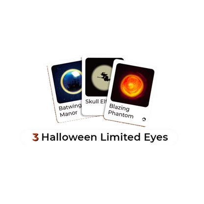 3 HALLOWEEN LIMITED EYES Pack - Only For Gift, Not For Sale