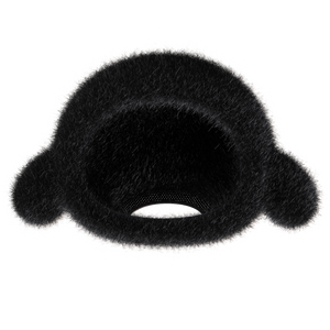 Black Fur for ropet™ KAMOMO